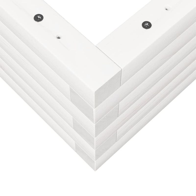 Casa si Gradina - Gradinarit si plante - Plante si ghivece - Ghivece si suporturi - Jardiniera de gradina, alb, 90x40x23 cm, lemn masiv de pin - Infinity.ro