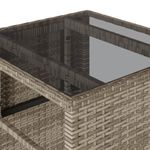 Casa si Gradina - Gradina si terasa - Mobilier exterior - Seturi mobila gradina - Set bistro cu perne, 3 piese, bej, poliratan - Infinity.ro