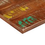 Casa si Gradina - Mobilier - Feronerie si accesorii mobila - Blat de masa patrata, 60x60x1,5 cm, lemn masiv reciclat (multicolor), grosime 25 mm - Infinity.ro