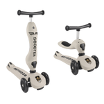 Sport si Outdoor - Role, trotinete si skateboard - Trotinete copii - Trotineta 2 in 1 transformabila in tricicleta cu sezut, pentru copii, inaltime ajustabila pe trei dimensiuni, gri - Infinity.ro