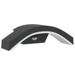 Casa si Gradina - Corpuri si surse de iluminat - Iluminat exterior - Felinare - Lampi exterioare de perete cu LED/senzor 2 buc. negru aluminiu - Infinity.ro