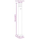 Casa si Gradina - Corpuri si surse de iluminat - Iluminat exterior - Felinare - Lampa exterioara de podea cu senzor, negru, 110 cm, aluminiu - Infinity.ro