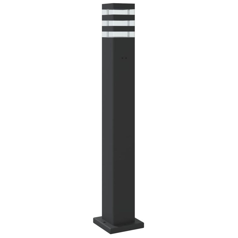 Casa si Gradina - Corpuri si surse de iluminat - Iluminat exterior - Felinare - Lampi de podea de exterior, 3 buc., negru, 80 cm, aluminiu - Infinity.ro