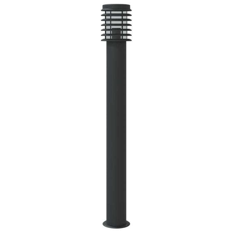 Casa si Gradina - Corpuri si surse de iluminat - Iluminat exterior - Felinare - Lampa exterioara de podea, negru, 110 cm, otel inoxidabil - Infinity.ro