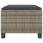 Casa si Gradina - Gradina si terasa - Mobilier exterior - Seturi mobila gradina - Set bistro de gradina cu perne, 3 piese, gri, poliratan - Infinity.ro