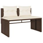Casa si Gradina - Gradina si terasa - Mobilier exterior - Seturi mobila gradina - Set canapele de gradina, 4 piese, cu perne, maro poliratan maro - Infinity.ro