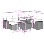 Casa si Gradina - Gradina si terasa - Mobilier exterior - Seturi mobila gradina - Set canapele de gradina, 8 piese, cu perne, bej, poliratan - Infinity.ro