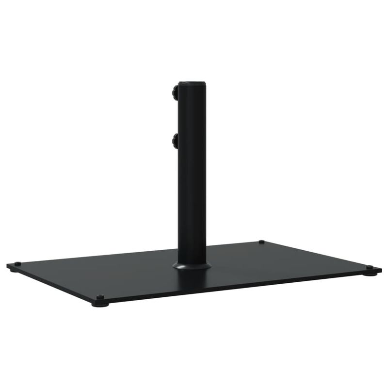 Casa si Gradina - Gradina si terasa - Umbrele si pavilioane - Umbrele - Suport umbrela pentru stalpi diametru 32/38/48 mm, 15 kg, dreptunghi, negru - Infinity.ro