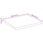 Casa si Gradina - Mobilier - Feronerie si accesorii mobila - Blat Masa 80x80x2,5 cm Live Edge lemn masiv mango (natural) - Infinity.ro