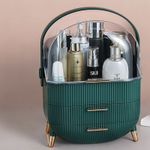 Ingrijire personala si Cosmetice - Machiaj - Portfarduri si genti cosmetice - Organizator verde, portabil, pentru produse de machiaj, cosmetice, suport pentru pensule/perii par inclus - Infinity.ro
