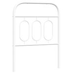 Casa si Gradina - Mobilier - Paturi si accesorii - Accesorii paturi - Tablie de pat metalica, alb, 75 cm - Infinity.ro