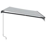 Casa si Gradina - Gradina si terasa - Umbrele si pavilioane - Umbrele - Copertina retractabila manual cu LED, antracit/alb, 350x250 cm - Infinity.ro