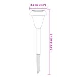 Casa si Gradina - Corpuri si surse de iluminat - Iluminat exterior - Lampi solare - Lampi solare alei cu tarusi de pamant 12 buc., alb, model 4 - Infinity.ro