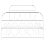 Casa si Gradina - Mobilier - Paturi si accesorii - Paturi - Cadru de pat metalic cu tablie de cap/picioare, alb, 100x190 cm - Infinity.ro