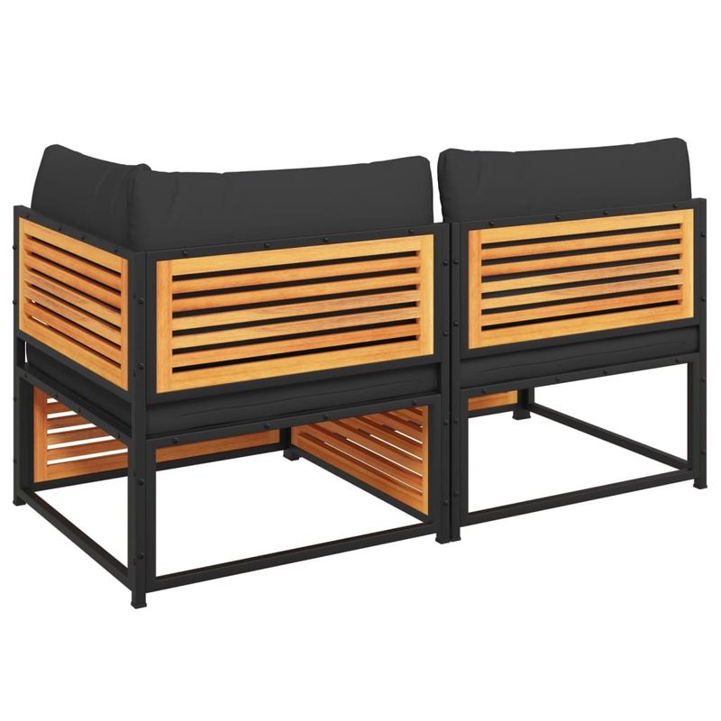 Casa si Gradina - Gradina si terasa - Mobilier exterior - Canapele si fotolii gradina - Canapea de gradina cu perne, 2 locuri, lemn masiv de acacia - Infinity.ro