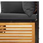 Casa si Gradina - Gradina si terasa - Mobilier exterior - Canapele si fotolii gradina - Canapea de gradina cu perne, 2 locuri, lemn masiv de acacia - Infinity.ro