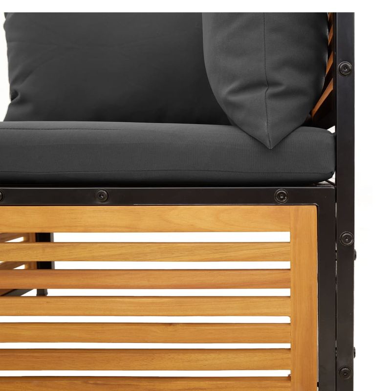 Casa si Gradina - Gradina si terasa - Mobilier exterior - Canapele si fotolii gradina - Canapea de gradina cu perne, 2 locuri, lemn masiv de acacia - Infinity.ro