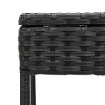 Casa si Gradina - Gradina si terasa - Mobilier exterior - Scaune si sezlonguri gradina - Set de sezlonguri, 3 piese, cu perna, poliratan negru - Infinity.ro