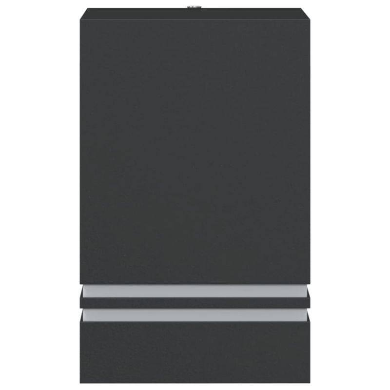 Casa si Gradina - Corpuri si surse de iluminat - Iluminat exterior - Felinare - Lampa exterioara de perete, negru, otel inoxidabil - Infinity.ro