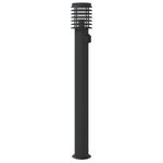 Casa si Gradina - Corpuri si surse de iluminat - Iluminat exterior - Felinare - Lampi de podea de exterior 3 buc negru 110 cm otel inoxidabil - Infinity.ro