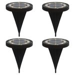 Casa si Gradina - Corpuri si surse de iluminat - Iluminat exterior - Lampi solare - Lampi solare cu tarusi de sol pentru exterior, 4 buc. alb cald, model 5 - Infinity.ro