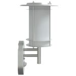 Casa si Gradina - Corpuri si surse de iluminat - Iluminat exterior - Felinare - Lampi exterioare de perete cu senzor 2 buc. argintiu, otel inox - Infinity.ro