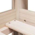 Casa si Gradina - Mobilier - Paturi si accesorii - Paturi - Pat etajat cu scara si acoperis, alb, 90x200 cm, lemn masiv pin - Infinity.ro