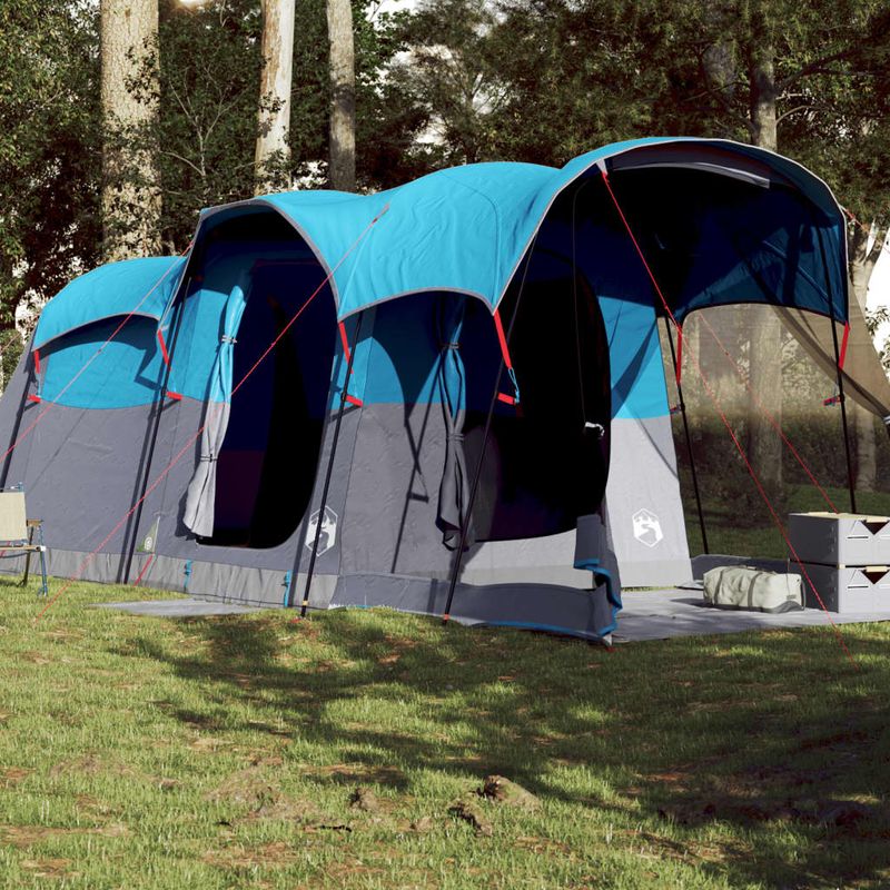 Sport si Outdoor - Camping - Corturi camping - Cort de familie tunel pentru 8 persoane, albastru, impermeabil - Infinity.ro
