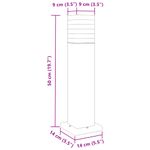 Casa si Gradina - Corpuri si surse de iluminat - Iluminat exterior - Felinare - Lampi de podea de exterior, 3 buc., negru, 50 cm, aluminiu - Infinity.ro