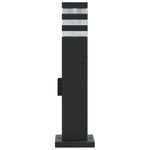 Casa si Gradina - Corpuri si surse de iluminat - Iluminat exterior - Felinare - Lampi exterioare de podea cu priza, 3 buc. negru 50 cm aluminiu - Infinity.ro