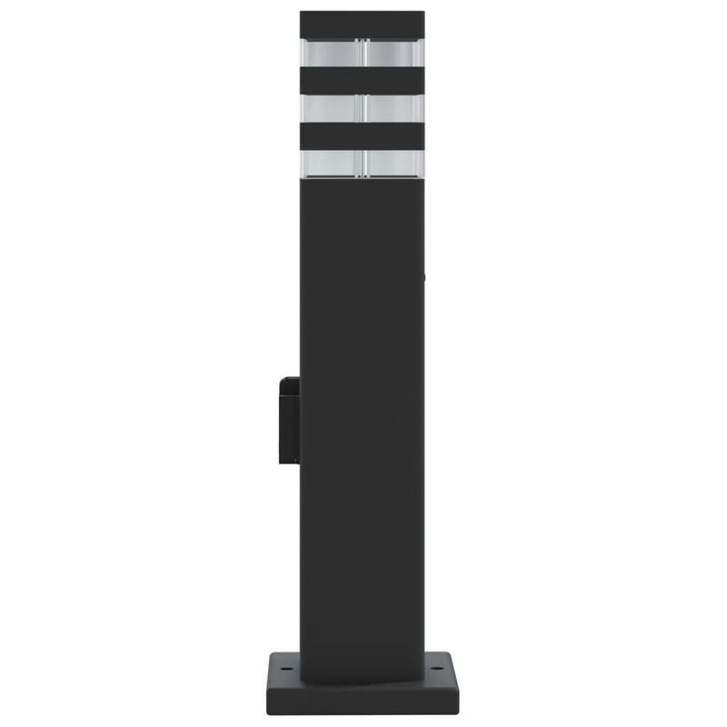 Casa si Gradina - Corpuri si surse de iluminat - Iluminat exterior - Felinare - Lampi exterioare de podea cu priza, 3 buc. negru 50 cm aluminiu - Infinity.ro
