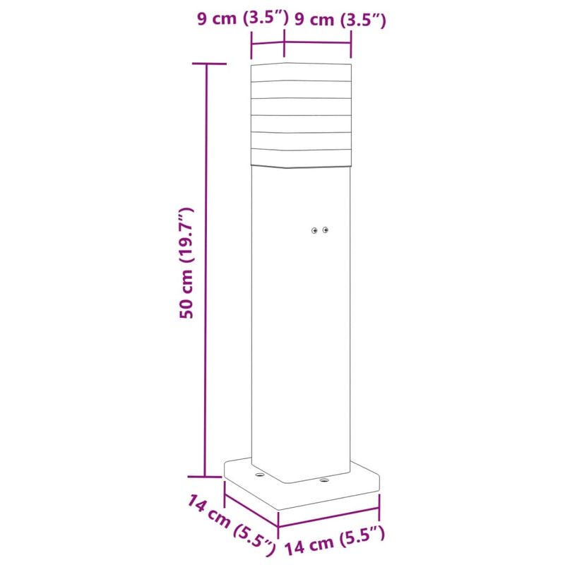 Casa si Gradina - Corpuri si surse de iluminat - Iluminat exterior - Felinare - Lampi exterioare de podea cu priza, 3 buc. negru 50 cm aluminiu - Infinity.ro