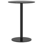 Casa si Gradina - Gradina si terasa - Mobilier exterior - Mese gradina - Masa de gradina rotunda, negru, Ø50x72 cm, otel - Infinity.ro