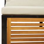 Casa si Gradina - Gradina si terasa - Mobilier exterior - Canapele si fotolii gradina - Canapea de gradina cu perne, 2 locuri, lemn masiv de acacia - Infinity.ro