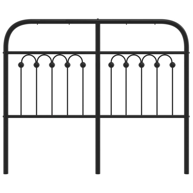 Casa si Gradina - Mobilier - Paturi si accesorii - Accesorii paturi - Tablie de pat metalica, negru, 120 cm - Infinity.ro
