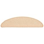 Casa si Gradina - Textile si covoare - Covoare - Covoare casa - Covorase pentru trepte scara, 15 buc., crem, 65x21x4 cm - Infinity.ro