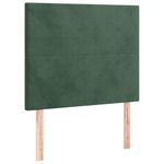 Casa si Gradina - Mobilier - Paturi si accesorii - Paturi - Pat box spring cu saltea, verde inchis, 120x200 cm, catifea - Infinity.ro