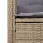 Casa si Gradina - Gradina si terasa - Mobilier exterior - Seturi mobila gradina - Set mobilier pentru gradina, 7 piese, cu perne, bej, poliratan - Infinity.ro