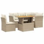 Casa si Gradina - Gradina si terasa - Mobilier exterior - Seturi mobila gradina - Set canapele de gradina cu perne, 5 piese, bej, poliratan - Infinity.ro