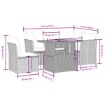 Casa si Gradina - Gradina si terasa - Mobilier exterior - Seturi mobila gradina - Set canapele de gradina cu perne, 5 piese, bej, poliratan - Infinity.ro