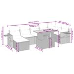 Casa si Gradina - Gradina si terasa - Mobilier exterior - Seturi mobila gradina - Set canapele de gradina, 8 piese, cu perne, bej, poliratan - Infinity.ro