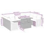 Casa si Gradina - Gradina si terasa - Mobilier exterior - Seturi mobila gradina - Set canapele de gradina cu perne, 10 piese, bej, poliratan - Infinity.ro