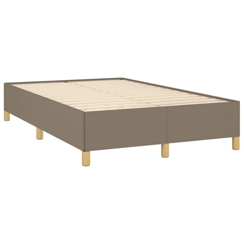 Casa si Gradina - Mobilier - Paturi si accesorii - Paturi - Pat box spring cu saltea, taupe, 120x190 cm material textil - Infinity.ro