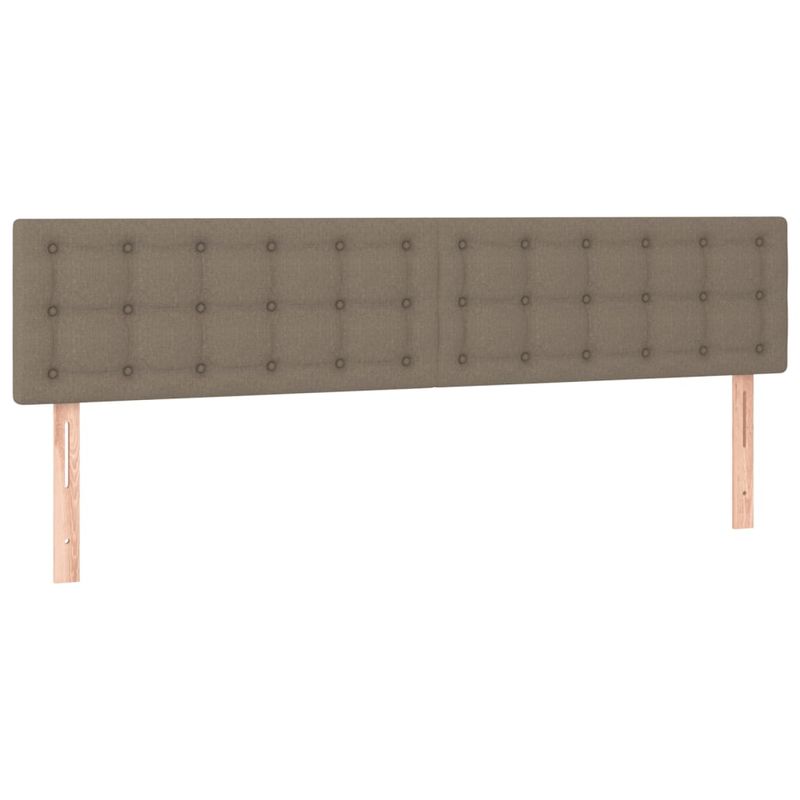 Casa si Gradina - Mobilier - Paturi si accesorii - Paturi - Pat box spring cu saltea, taupe, 120x190 cm material textil - Infinity.ro