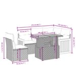 Casa si Gradina - Gradina si terasa - Mobilier exterior - Seturi mobila gradina - Set canapele de gradina cu perne, 6 piese, bej, poliratan - Infinity.ro