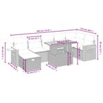 Casa si Gradina - Gradina si terasa - Mobilier exterior - Seturi mobila gradina - Set canapele de gradina, 8 piese, cu perne, bej, poliratan - Infinity.ro