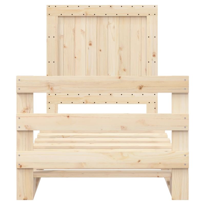 Casa si Gradina - Mobilier - Paturi si accesorii - Paturi - Cadru de pat cu tablie, 90x200 cm, lemn masiv de pin - Infinity.ro