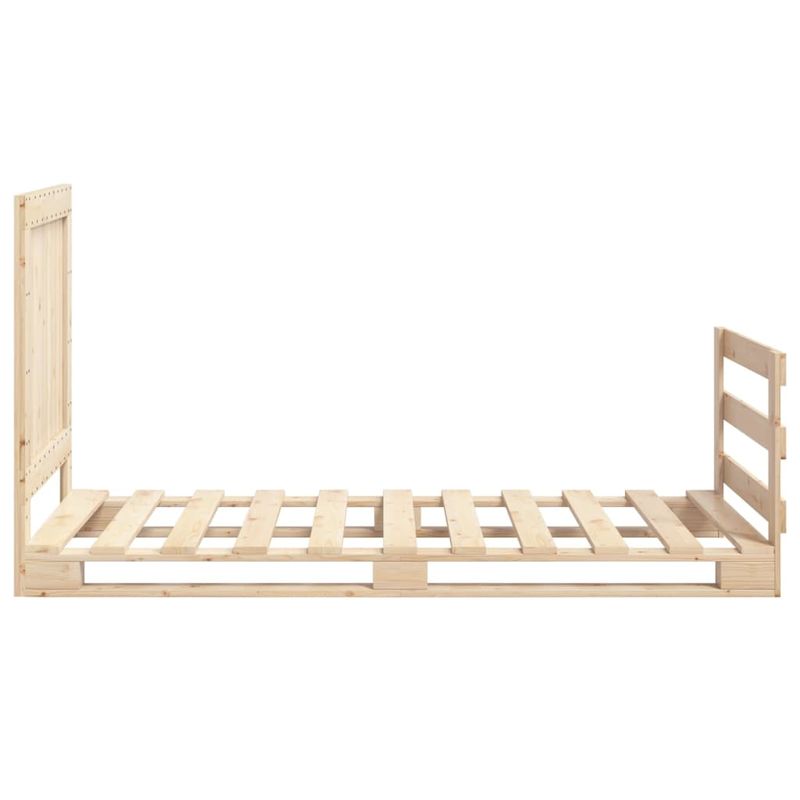 Casa si Gradina - Mobilier - Paturi si accesorii - Paturi - Cadru de pat cu tablie, 90x200 cm, lemn masiv de pin - Infinity.ro