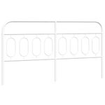 Casa si Gradina - Mobilier - Paturi si accesorii - Accesorii paturi - Tablie de pat metalica, alb, 193 cm - Infinity.ro