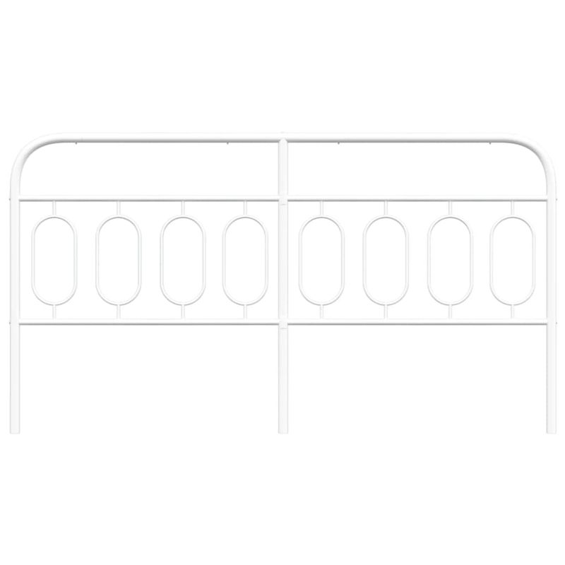 Casa si Gradina - Mobilier - Paturi si accesorii - Accesorii paturi - Tablie de pat metalica, alb, 193 cm - Infinity.ro